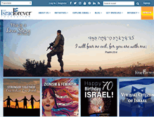 Tablet Screenshot of israelforever.org